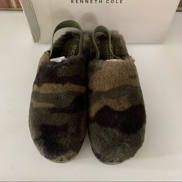 Kenneth Cole Reaction Womens Radiate Slingback Camo Wedge Clogs US 7.5 M NEW - Picture 4 of 9